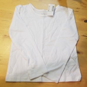 Childrens place long sleeve white cotton shirt